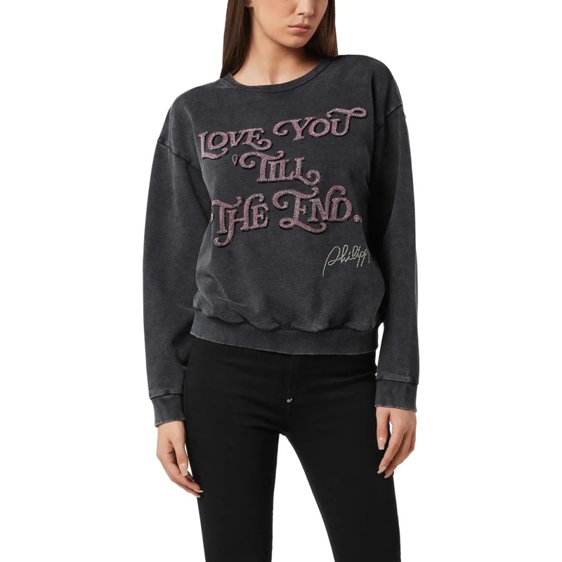 Philipp Plein Sweatshirt Sweatshirt Ls Love schwarz(Image 4)