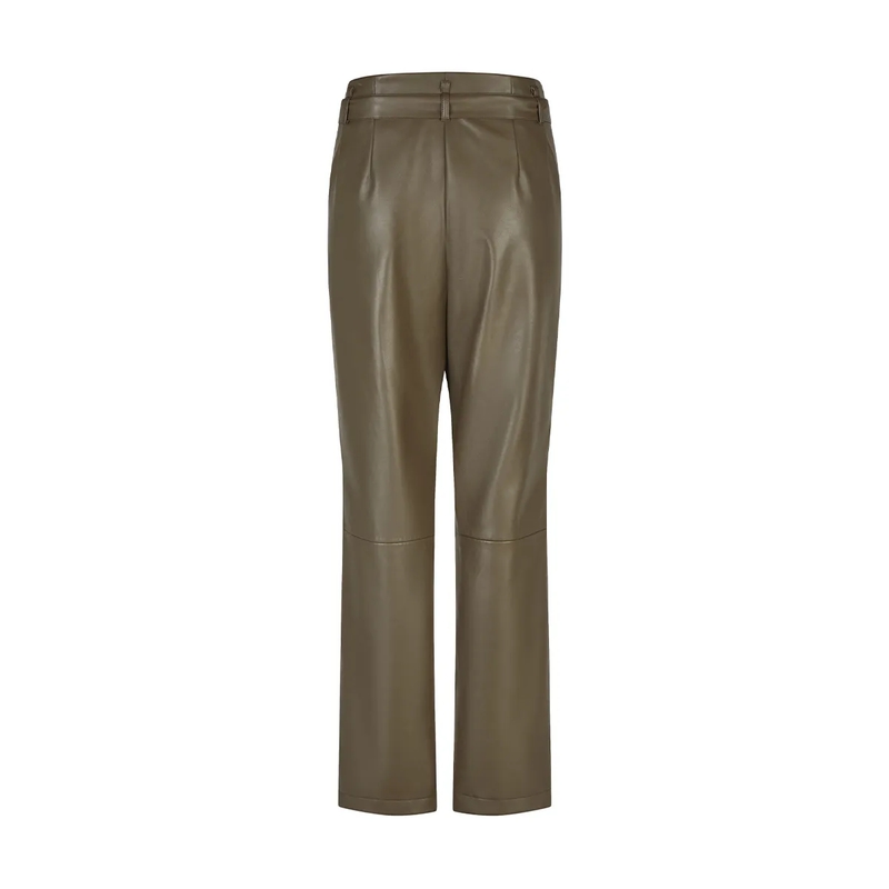 Marc Aurel Lederhose Hose- angeschnittener Bund- Eingrifftaschen- B beige(Image 5)