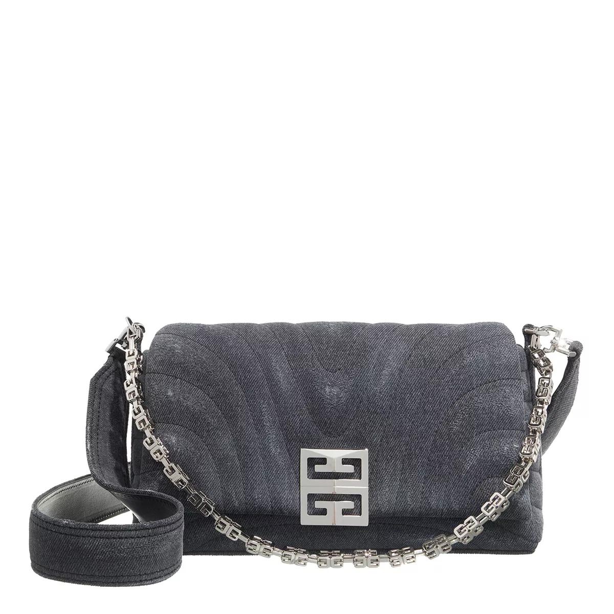 Givenchy Crossbody Bags - Small 4G Soft Bag Quilted Denim - Gr. unisize - in Grau - für Damen