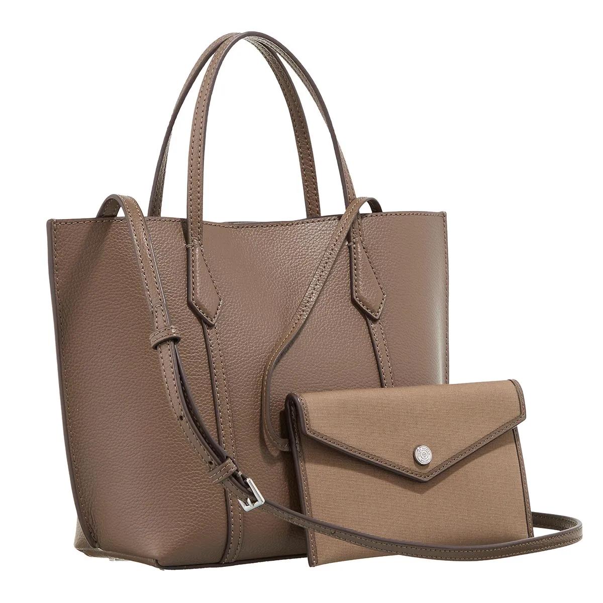 TORY BURCH Shoppers & Totes Perry Small Tote in bruin