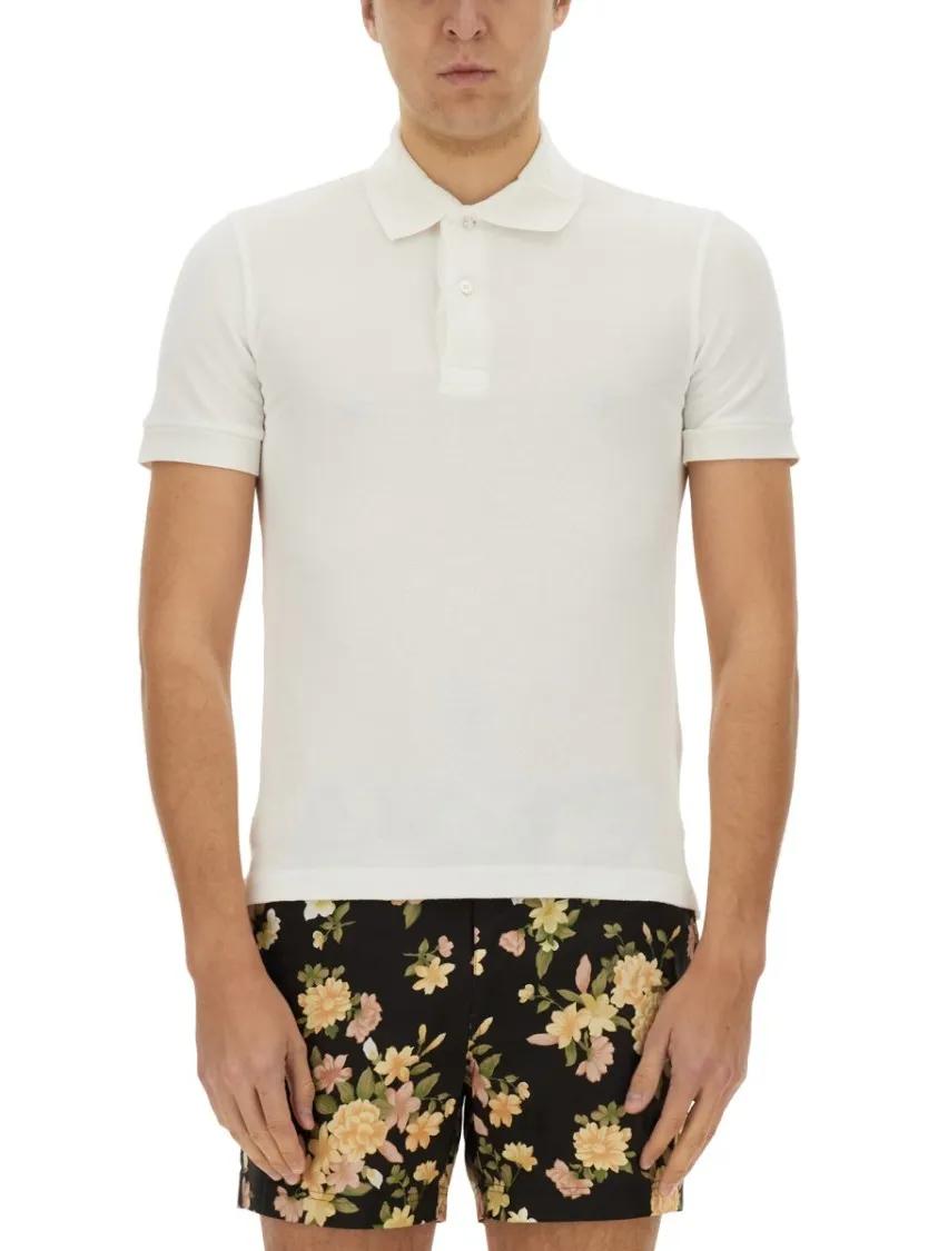 Thumbnail - Tom Ford - Sweat Polo. - Größe 52 - weiß
