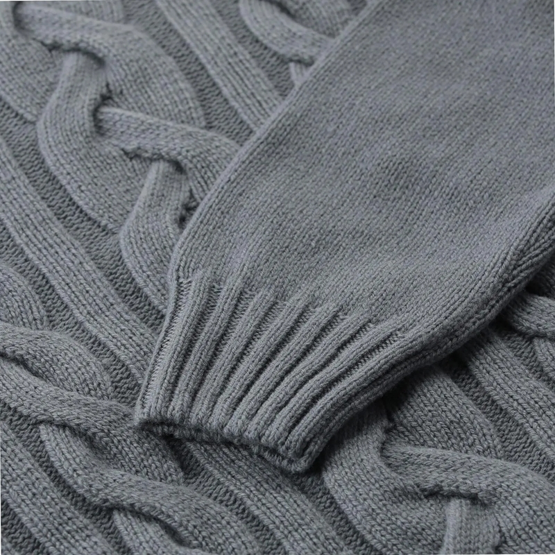 Gran Sasso Pull à col roulé Pullover aus Schurwolle grau(Image 6)