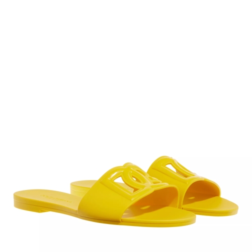 Dolce&Gabbana Rubber Sandal Yellow Slip-in skor