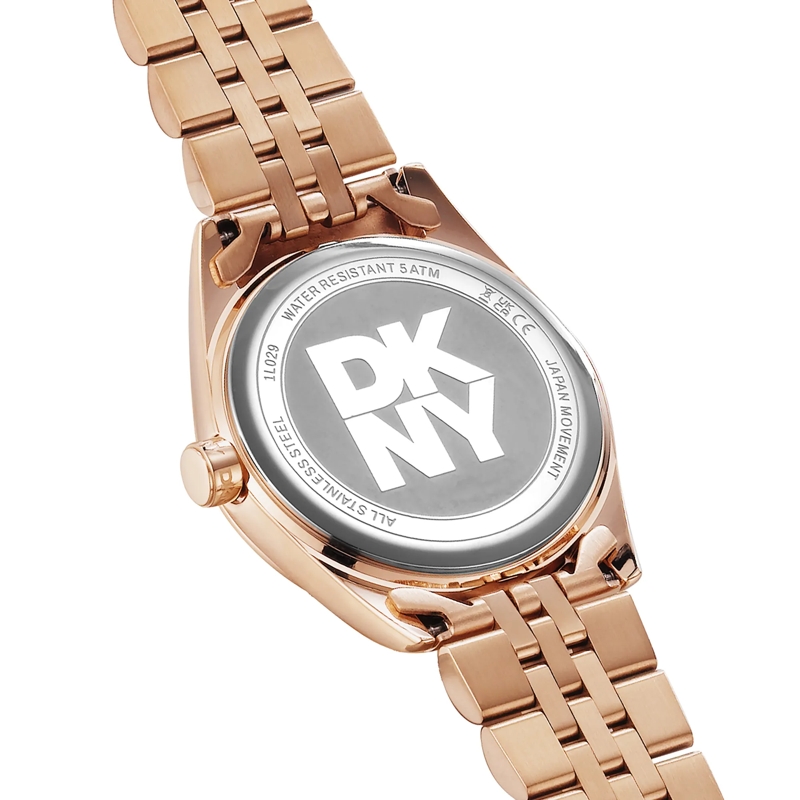 DKNY Automatikuhr Quarzuhr Nolita Midi rose(Image 4)
