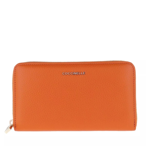 Coccinelle Metallic Soft Ginger Continental Wallet-plånbok