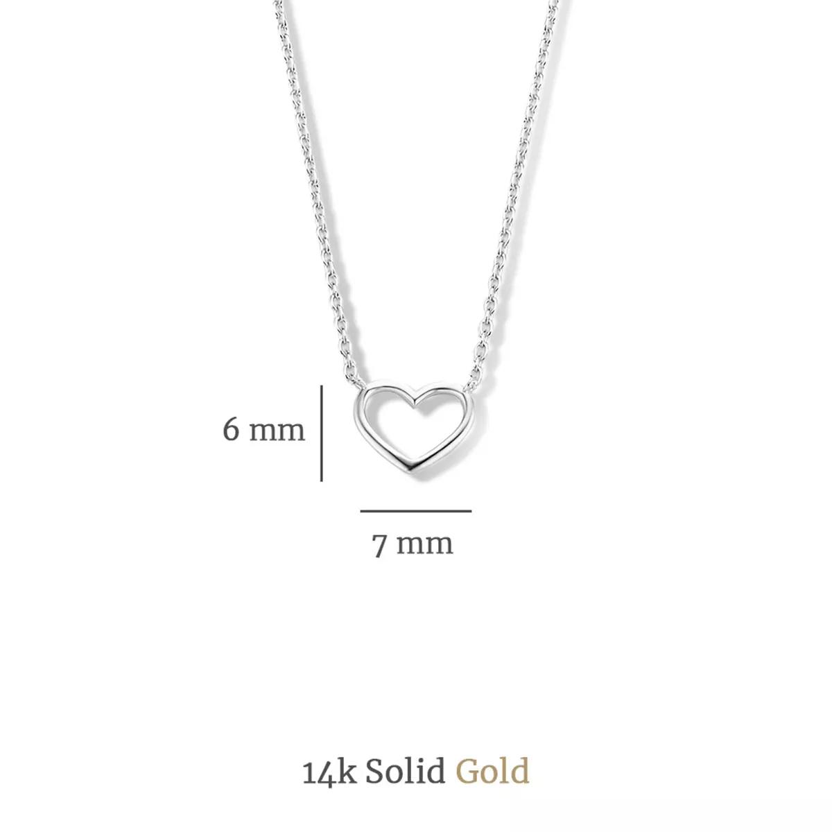 Thumbnail - Isabel Bernard Halskette - Saint Germain Alizã©E 14 Karat Necklace With Heart - Gr. unisize - in Silber - für Damen