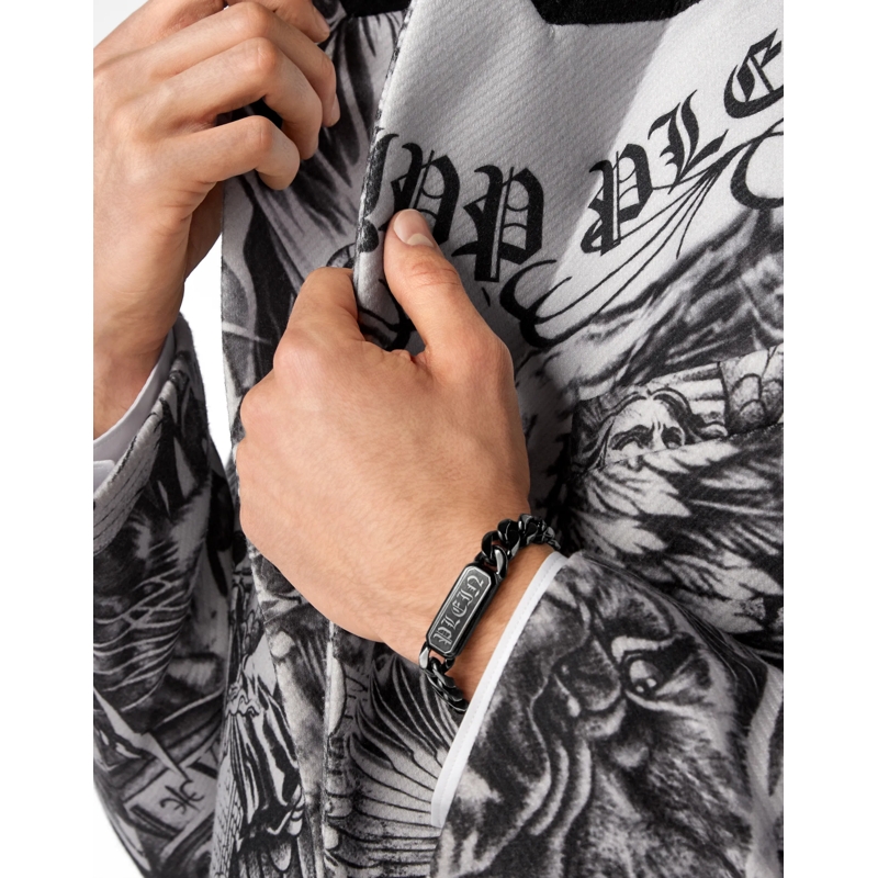 Philipp Plein Armband Armband Gothic Tag schwarz(Image 4)