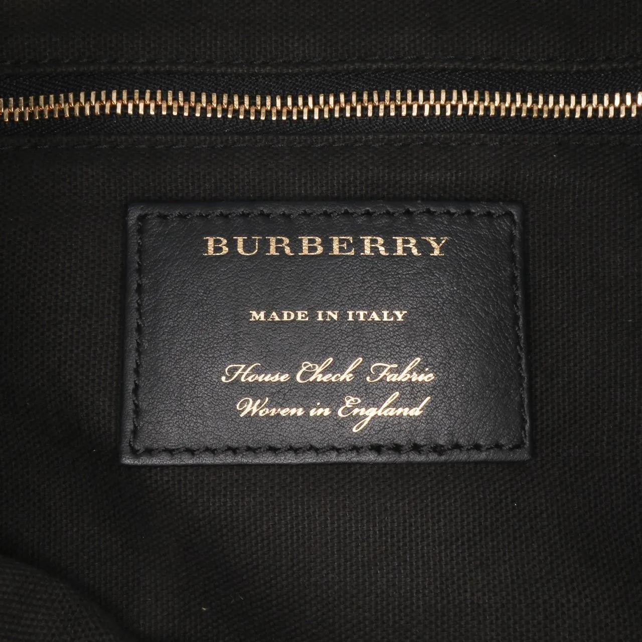 Thumbnail - Burberry Shopper - 2000-2017 House Check Canvas and Leather Canterbur - Gr. unisize - in Gold - für Damen