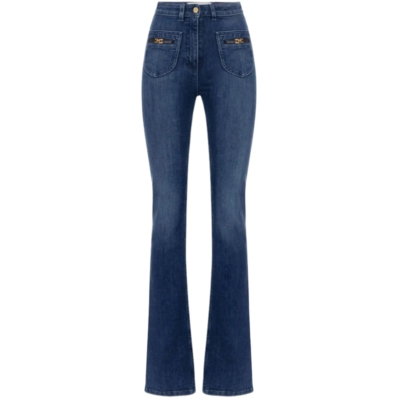 Elisabetta Franchi Jeans à jambe droite Jeans Denim blau