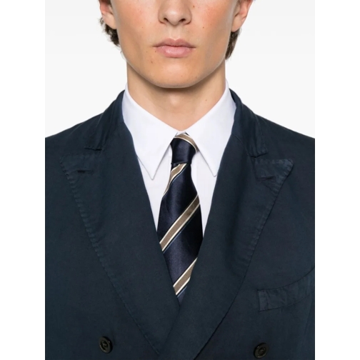 Boglioli Blazer Navy Blue Double-Breasted Cotton Jacket Blue (Image 5)