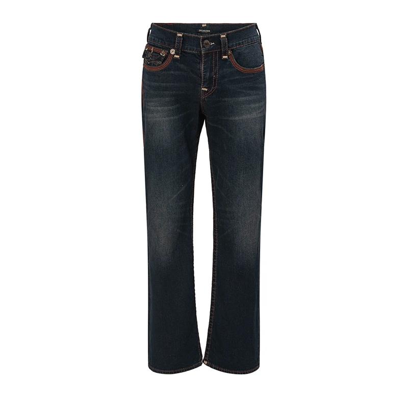 True Religion Jeans BILLY SUPER FLATLOCK FLP 34IN dunkel-blau