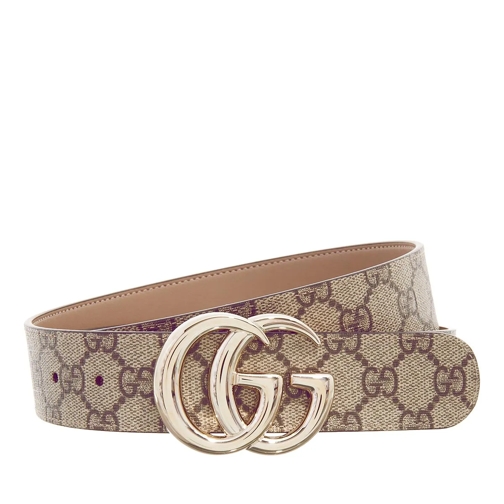 Gucci Ledergürtel GG Supreme Belt Reversible Beige