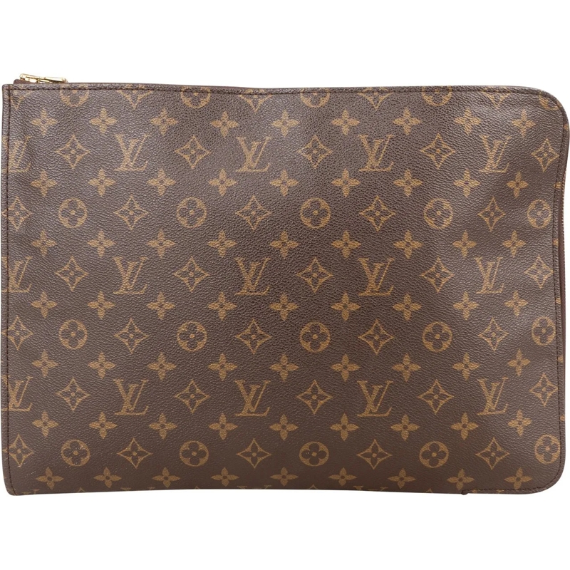 Louis Vuitton Tote Louis Vuitton Monogram Canvas Poche Documents Clut braun