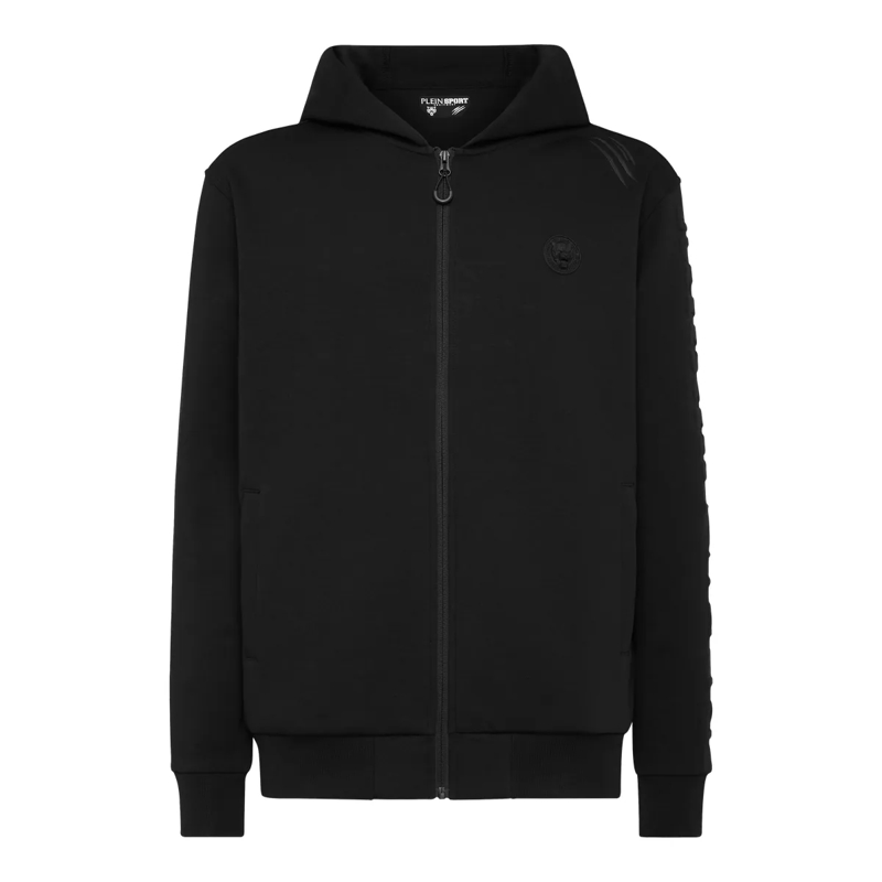 Plein Sport Top Kapuzen-Sweatshirt schwarz