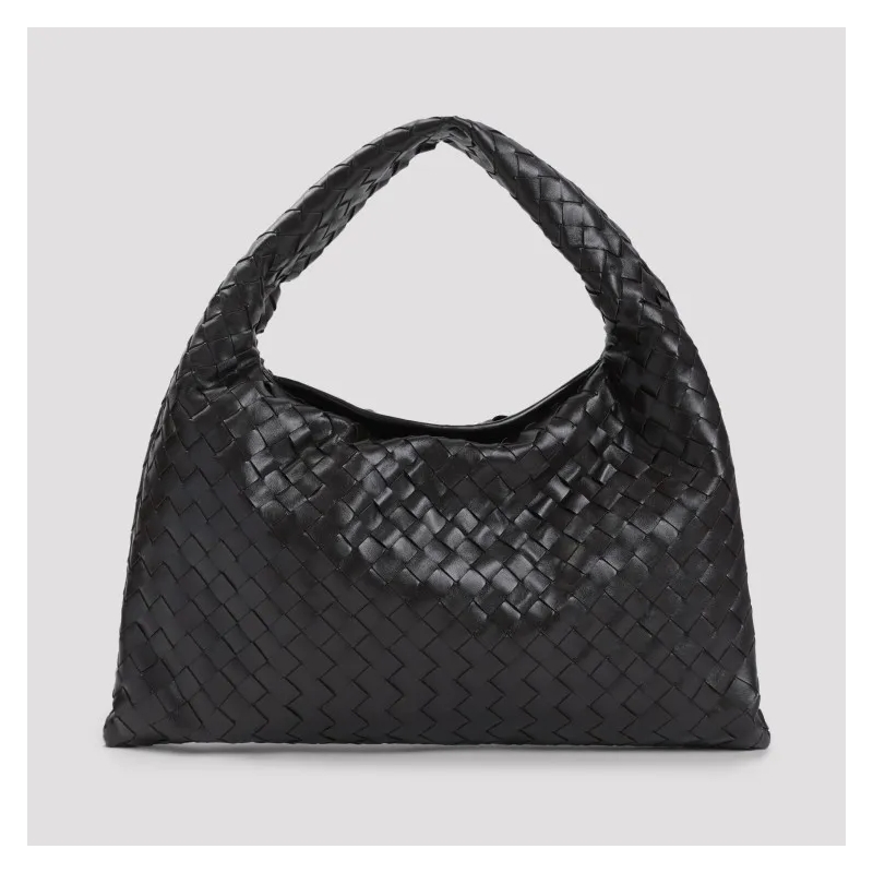 Bottega Veneta Hobo Bag Leather Small Hop Bag Black(Image 4)