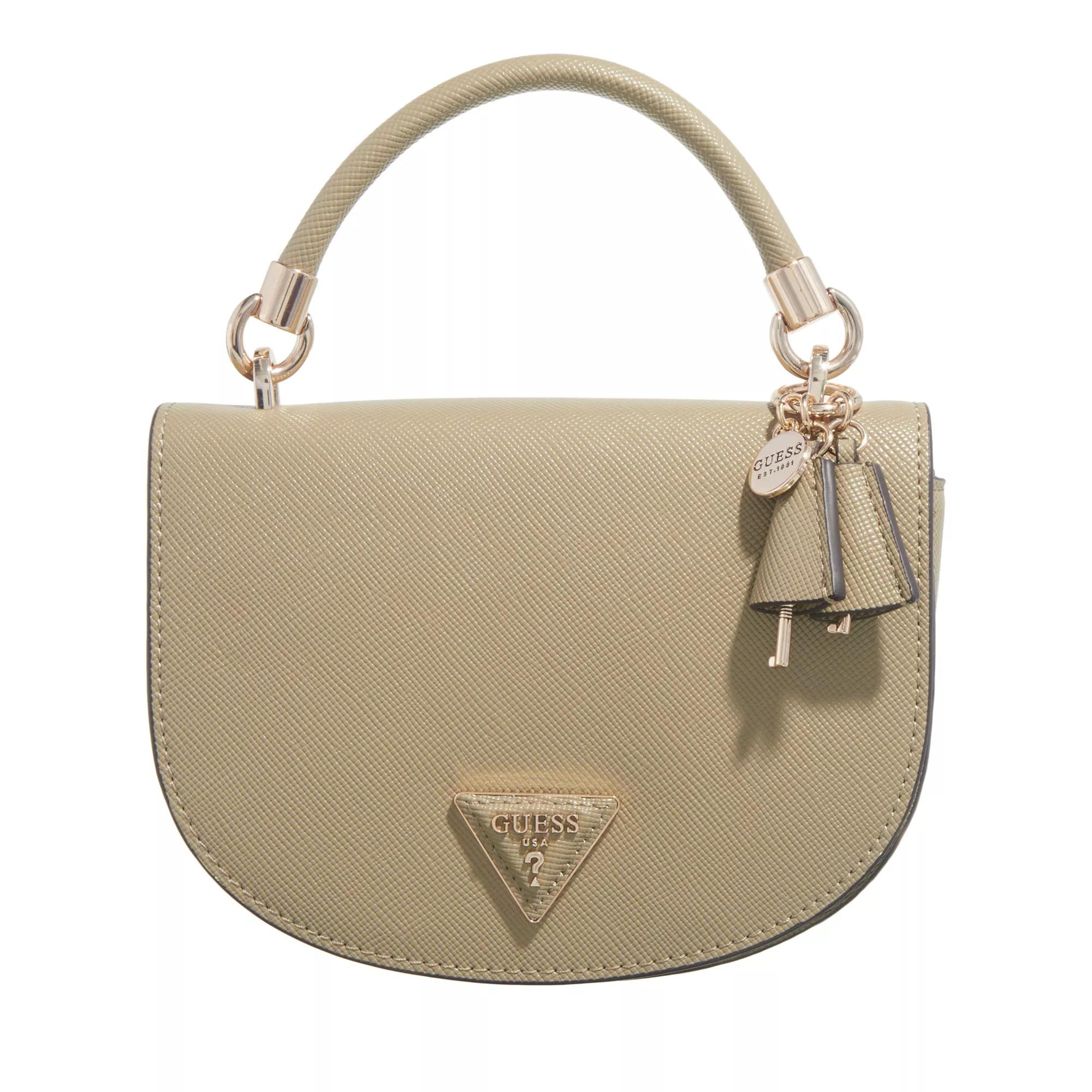 Guess Crossbody Bags - Gizele Mini Saddle Crossbody - Gr. unisize - in Taupe - für Damen