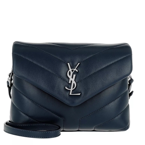 Saint Laurent YSL Pouch Monogramme Crossbody Blue Crossbody Bag