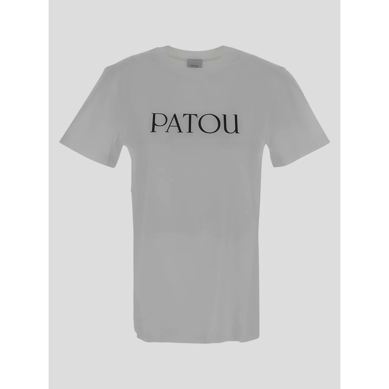 Patou  Cotton T-Shirt With Contrasting Logo Design White