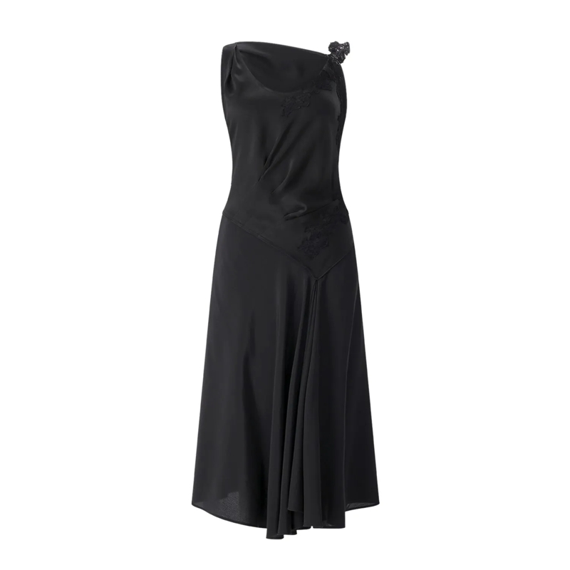 Victoria Beckham Maxikleid 1226WDR007331A schwarz