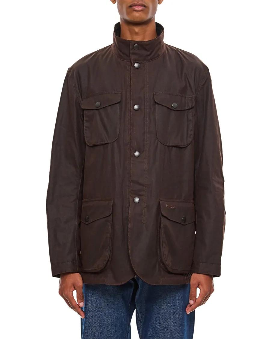 Barbour - Ogston Wax Jacket - Größe L - braun