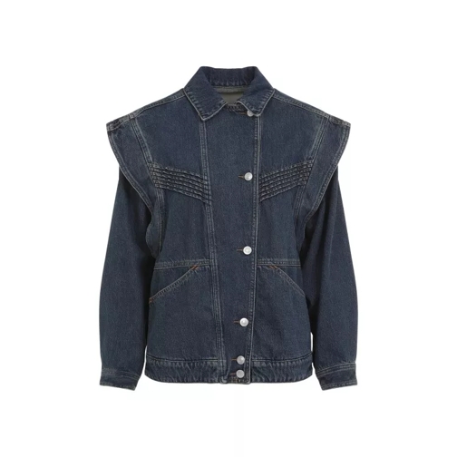 Isabel Marant Harmon Faded Blue Cotton Jacket Blue 