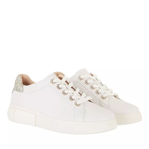 Kate Spade New York Lift Starlet Optic White Silver Gold Low-Top Sneaker