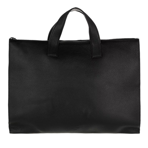Tiger of Sweden Medium Leather Travel Bag Black Businesstasche