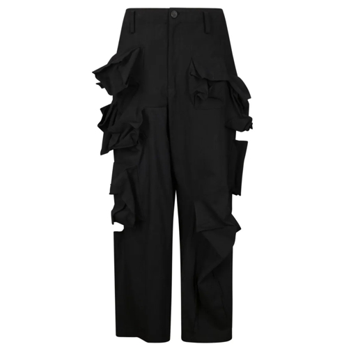 Yohji Yamamoto  Straight Leg Trousers Black