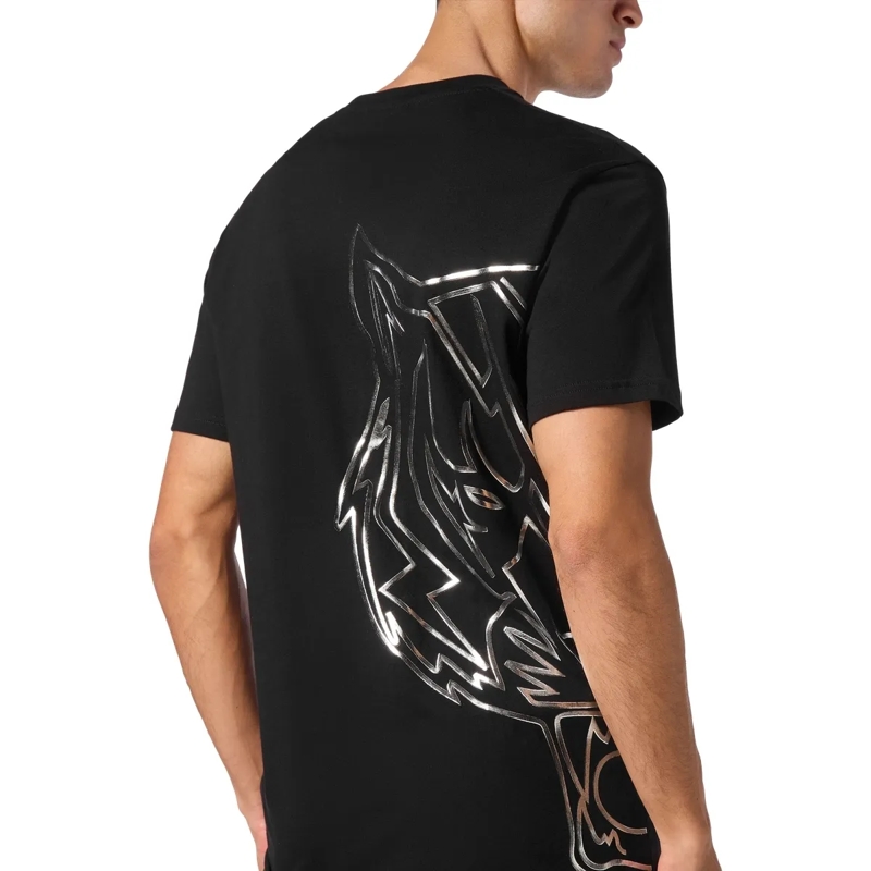 Plein Sport T-Shirt T-Shirt Rundhalsausschnitt Tiger schwarz(Image 5)