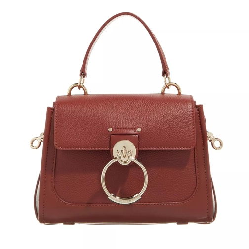 Chloé Tess Shoulder Bag Leather Cognac Satchel