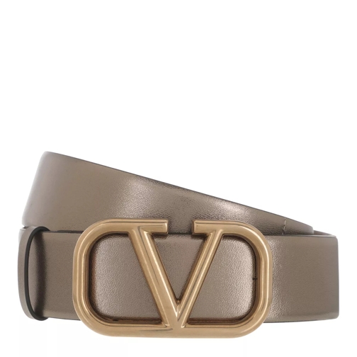 Valentino Garavani V Logo Belt Stone Ledergürtel