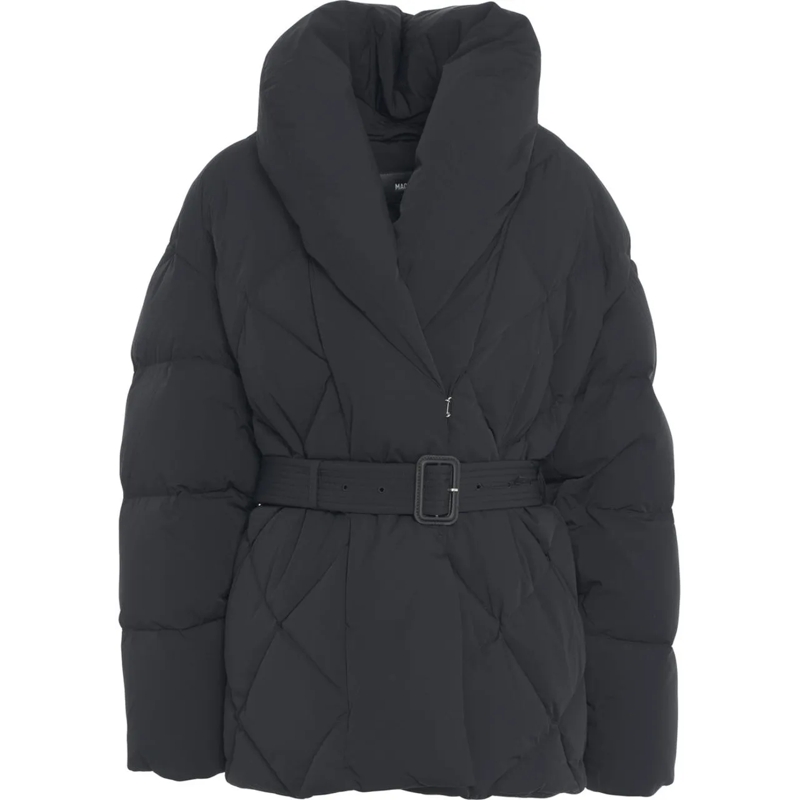 Mackage Übergangsjacke Down jacket with waist belt 'Olive' schwarz