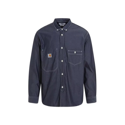 Junya Watanabe  Indigo Blue Cotton Shirt Blue