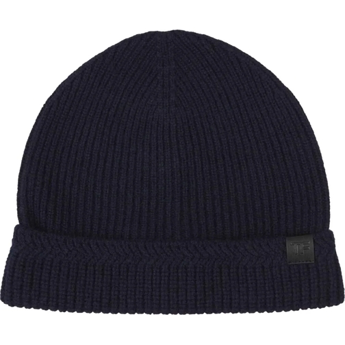 Tom Ford  Logo Wool Hat blau