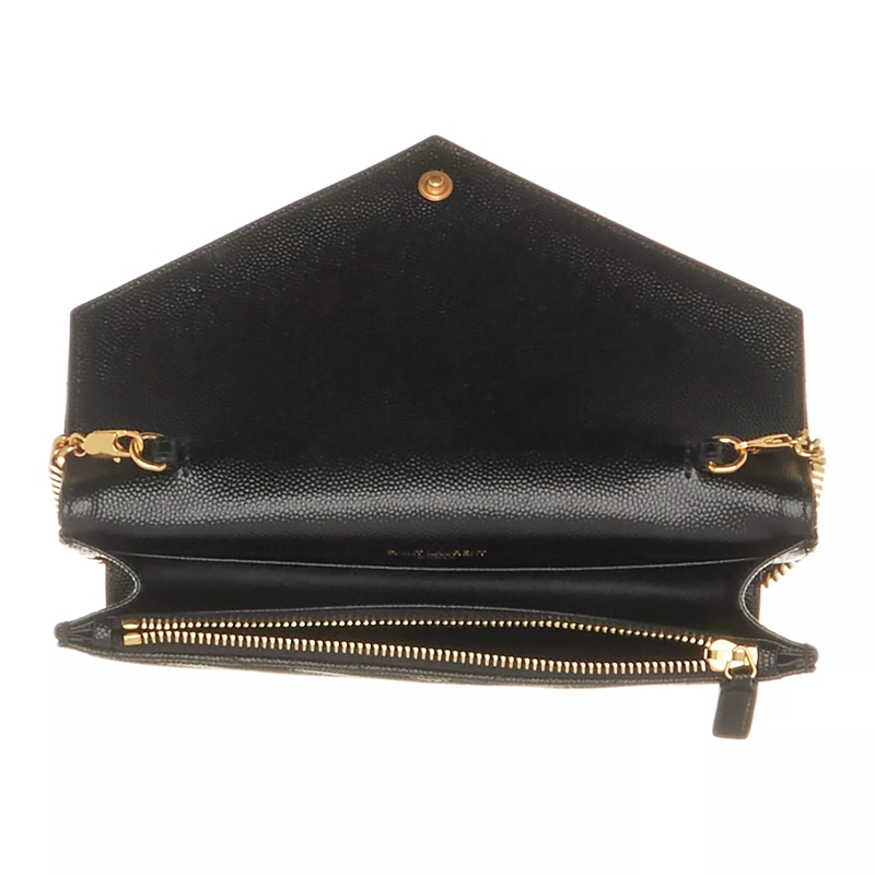 Saint Laurent Wallet On A Chain Ysl Chain Wallet Monogram Nero(Image 4)