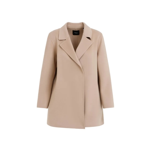 Theory  Clairene Double Coat Brown