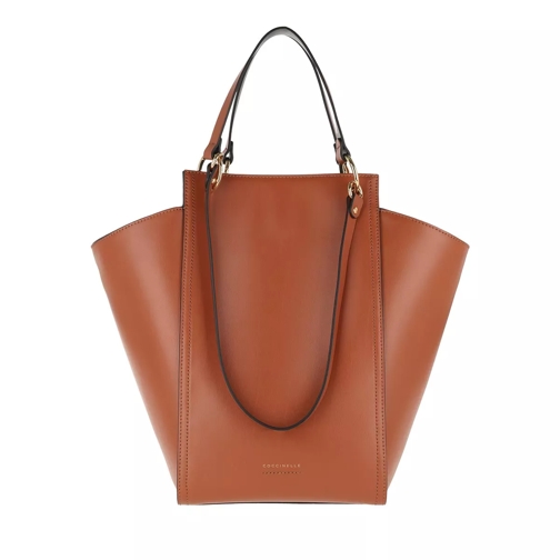 Coccinelle Madelaine Smooth Tote Tan Draagtas