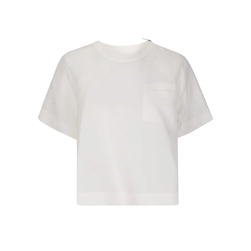 Sacai Pullover Suiting Mix Jersey White