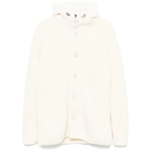 Herno Overgangsjas Chunky Knit Hooded Jacket White