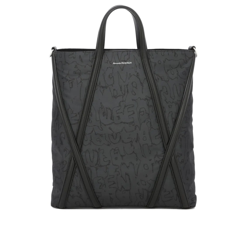 Alexander McQueen Schoudertas Sleek Black Shoulder Bag Black