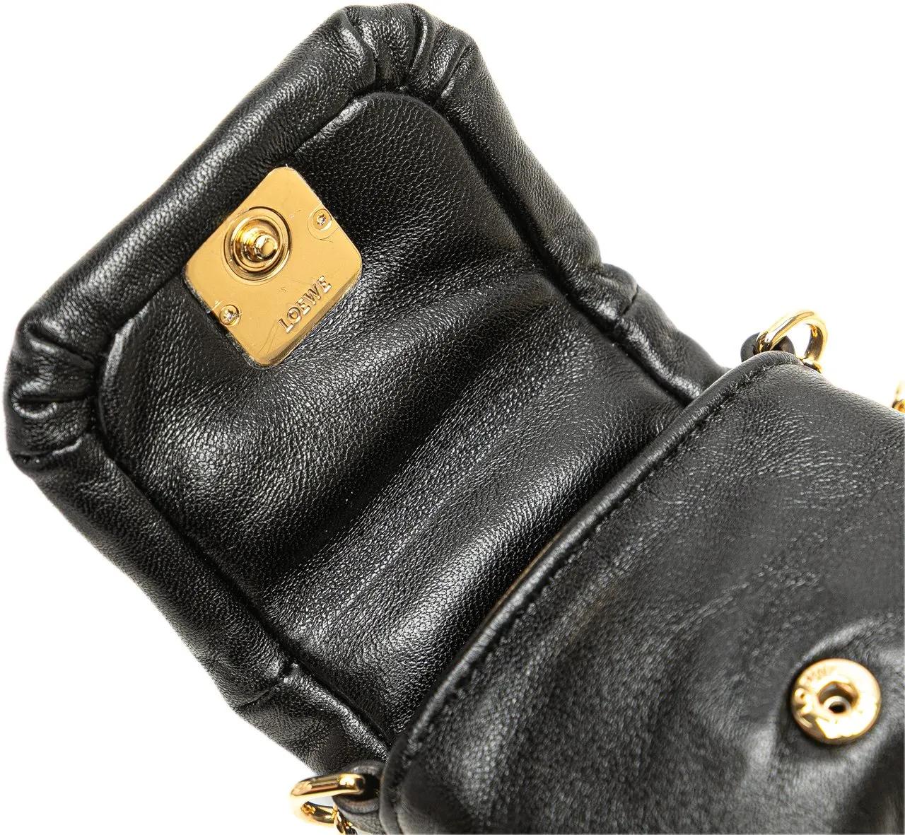 Thumbnail - Loewe Hobo Bags - Shiny Lambskin Goya Puffer Case - Gr. unisize - in Schwarz - für Damen
