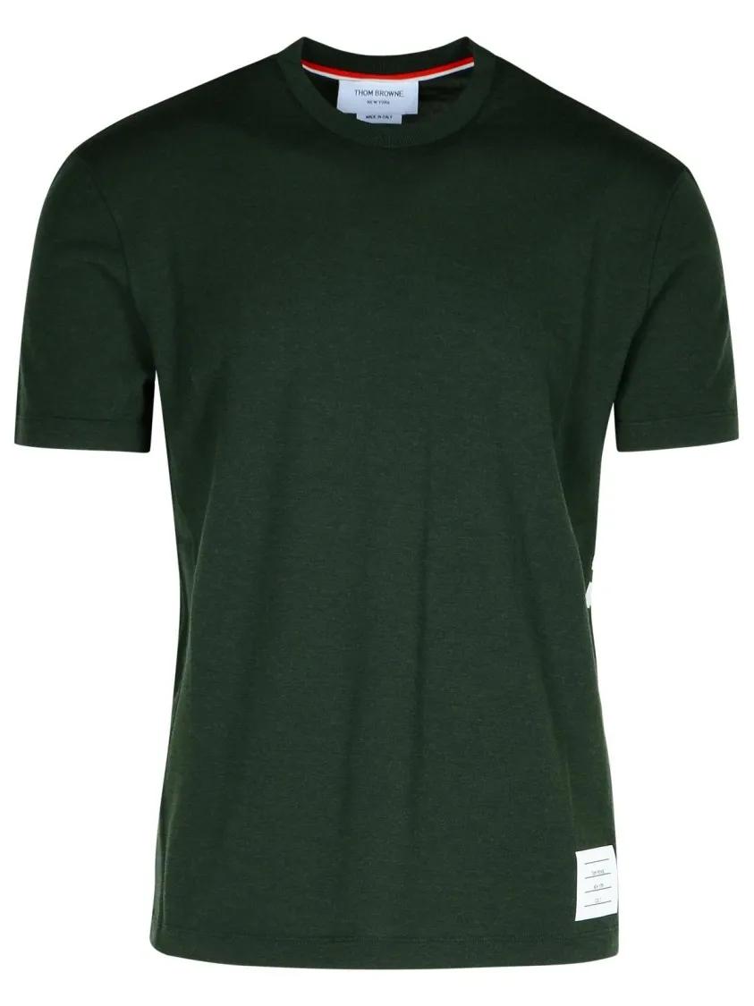 Thom Browne - Green Wool T-Shirt - Größe 4 - grün