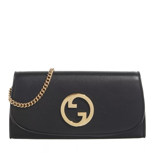 Gucci Blondie Continental Chain Wallet Black Portemonnee Aan Een Ketting