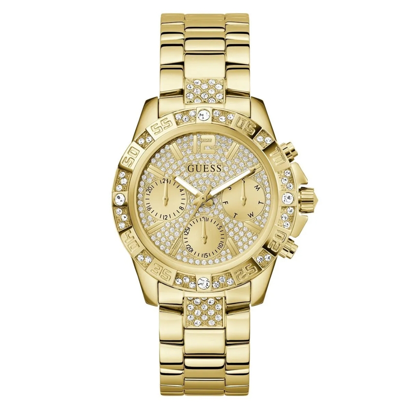 Guess Automatikuhr Quarz-Analoguhr Majesty gold