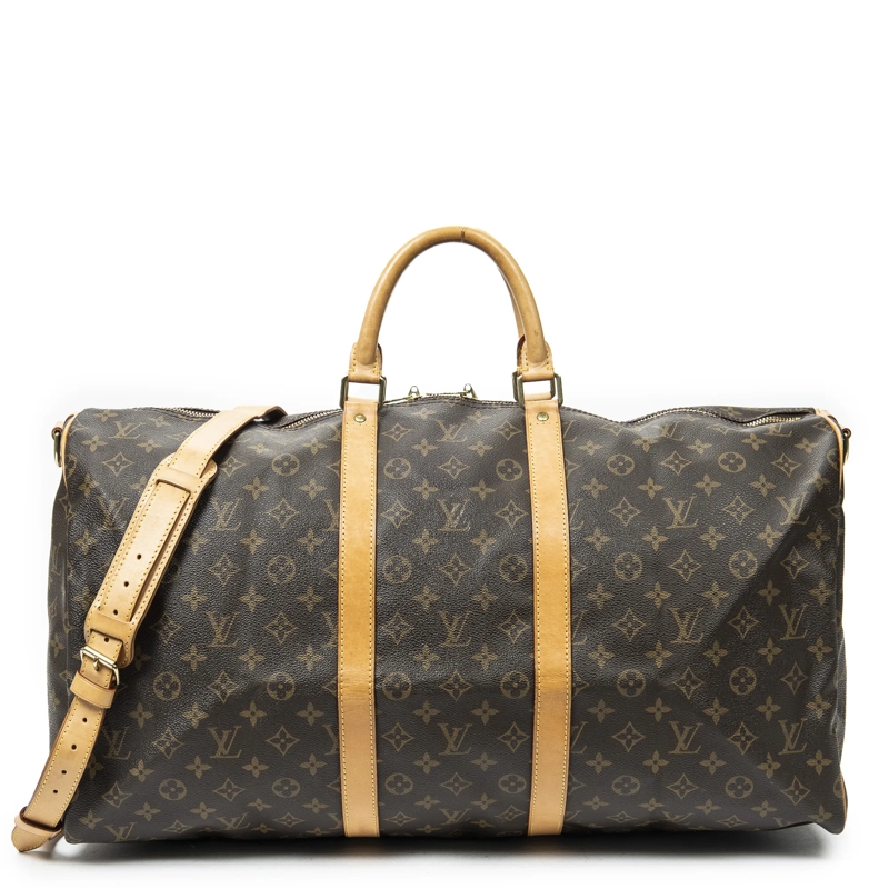 Louis Vuitton Crossbody Bag Keepall Bandouliere 55 braun