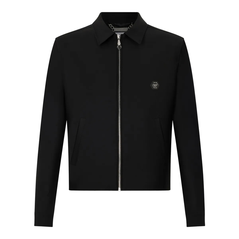 Philipp Plein Daunenjacke Wool Blouson schwarz