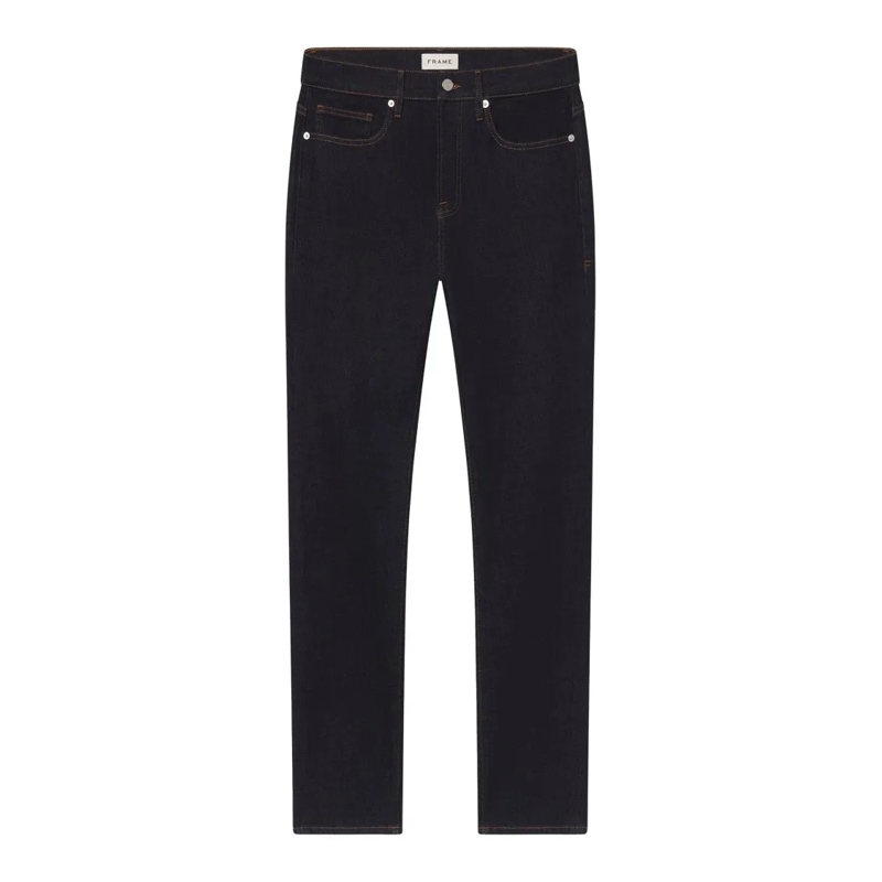 FRAME Jeans Mid-Rise Slim Fit Jeans Black
