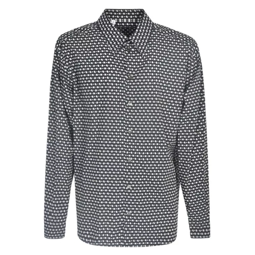 Dolce&Gabbana Geometric-Print Cotton Shirt Black 