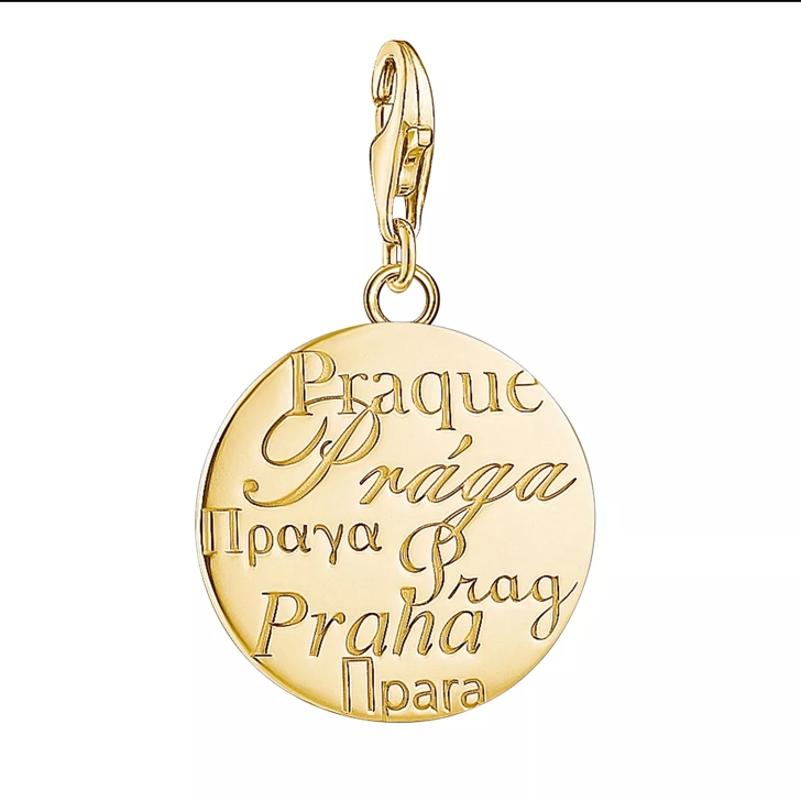 Thomas Sabo Charm Pendant Prague Yellow Gold Coloured Pendant