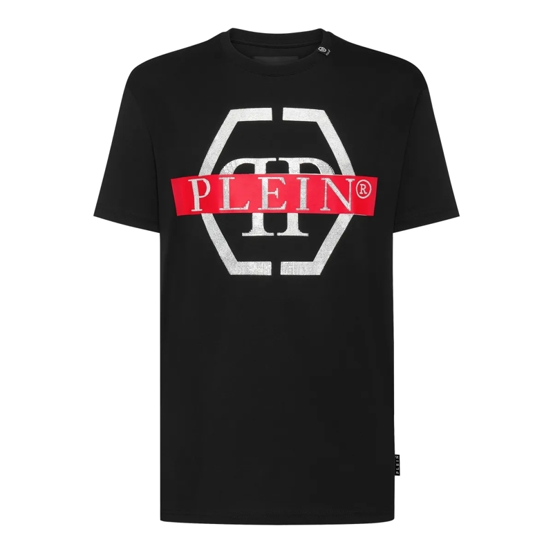 Philipp Plein T-Shirt T-Shirt Rundhalsausschnitt Ss schwarz